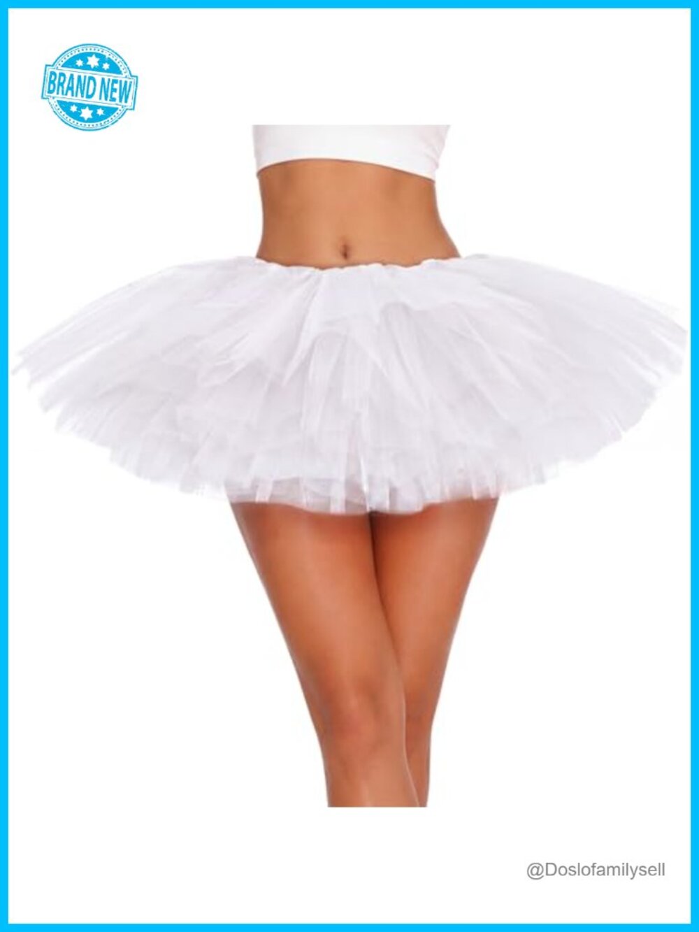 5 Layer Tulle Tutu Skirt for Women Girls Halloween Costume Party Favor
